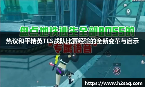 热议和平精英TES战队比赛经验的全新变革与启示