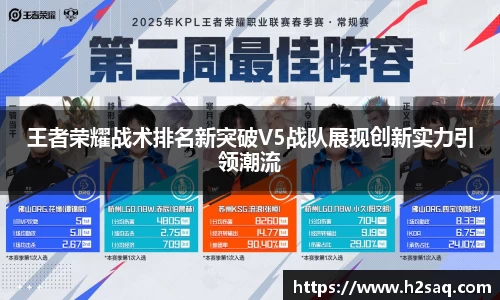 王者荣耀战术排名新突破V5战队展现创新实力引领潮流