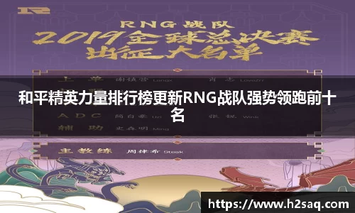 和平精英力量排行榜更新RNG战队强势领跑前十名